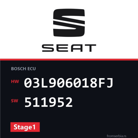 Seat Altea 03L906018FJ 511952 Stage1 tuning file