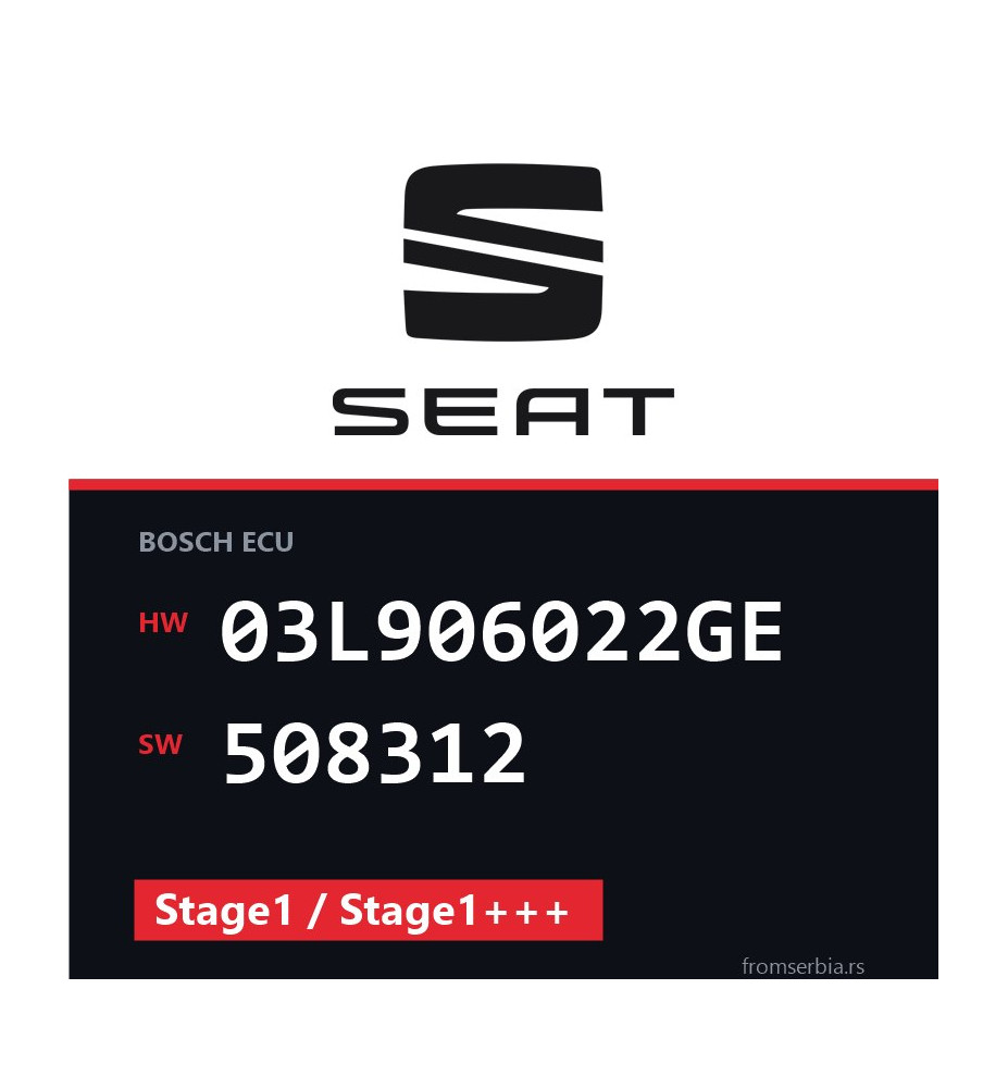 Seat Exeo 03L906022GE 508312 Stage1 / Stage1+++ tuning file