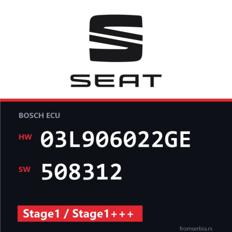 Seat Exeo 03L906022GE 508312 Stage1 / Stage1+++ tuning file