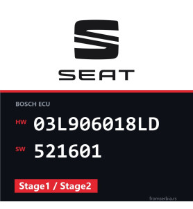 Seat Exeo 03L906018LD 521601 Stage1 / Stage2 tuning file