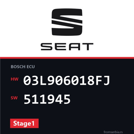 Seat Leon 03L906018FJ 511945 Stage1 tuning file