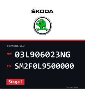 Skoda FABIA 03L906023NG SM2F0L9500000 Stage1 tuning file