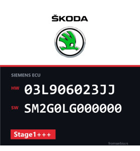 Skoda SUPERB 03L906023JJ SM2G0LG000000 Stage1+++ tuning file