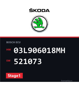 Skoda Superb 03L906018MH 521073 Stage1 tuning file