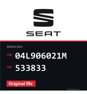 Seat Leon 04L906021M 533833 original ECU file
