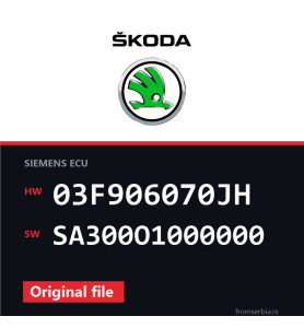 Skoda 1.2TSI 03F906070JH SA300O1000000 original ECU file