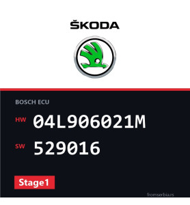 Skoda Octavia 04L906021M 529016 Stage1 tuning file