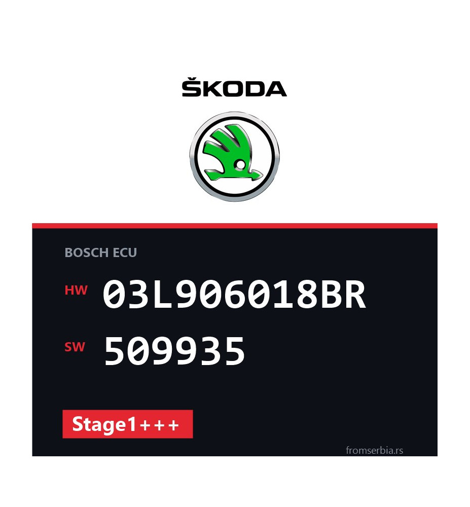 Skoda Octavia 03L906018BR 509935 Stage1+++ tuning file