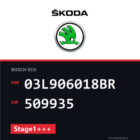 Skoda Octavia 03L906018BR 509935 Stage1+++ tuning file