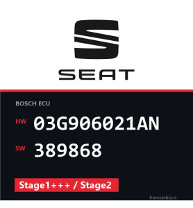 Seat Altea 03G906021AN 389868 Stage1+++ / Stage2 tuning file