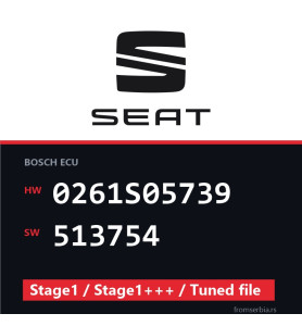 Seat 0261S05739 513754 Stage1 / Stage1+++ / Tuned file file