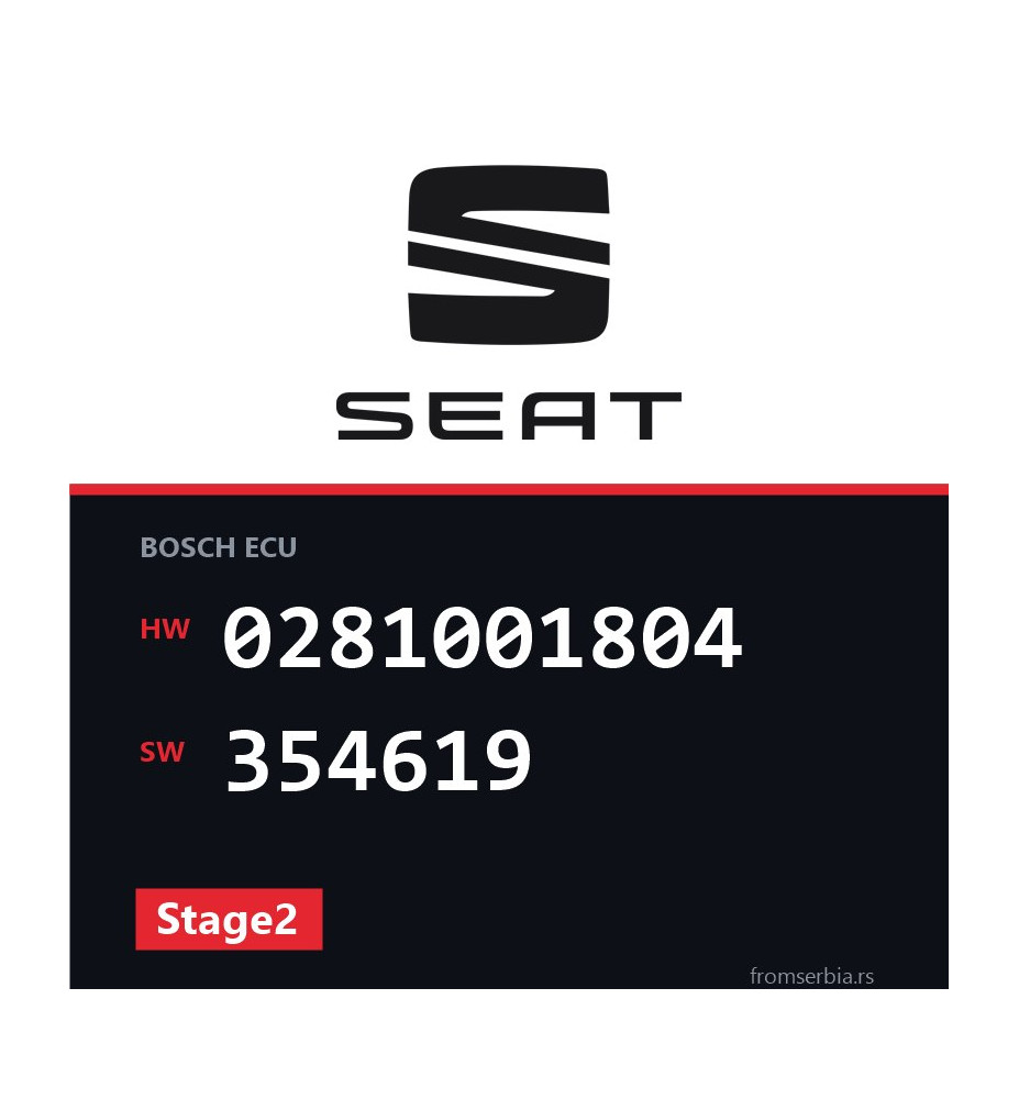 Seat Arosa 0281001804 354619 Stage2 tuning file