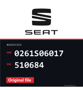 Seat Exeo 0261S06017 510684 original ECU file
