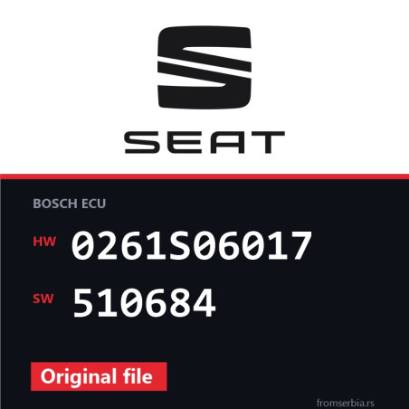 Seat Exeo 0261S06017 510684 Stage1 tuning file