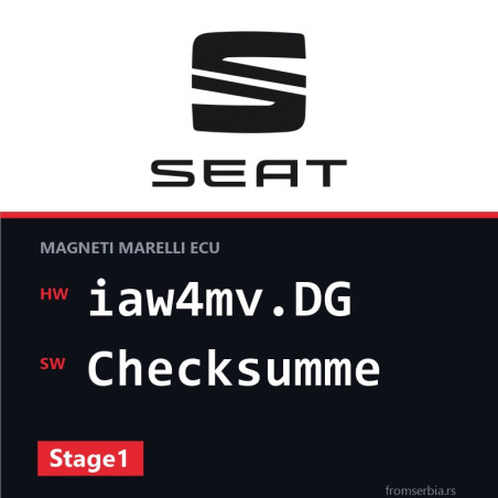 Seat Ibiza iaw4mv.DG Checksumme Stage1 tuning file