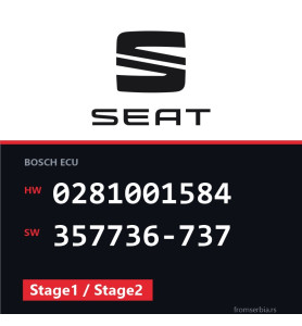 Seat Ibiza 0281001584 357736-737 Stage1 / Stage2 tuning file