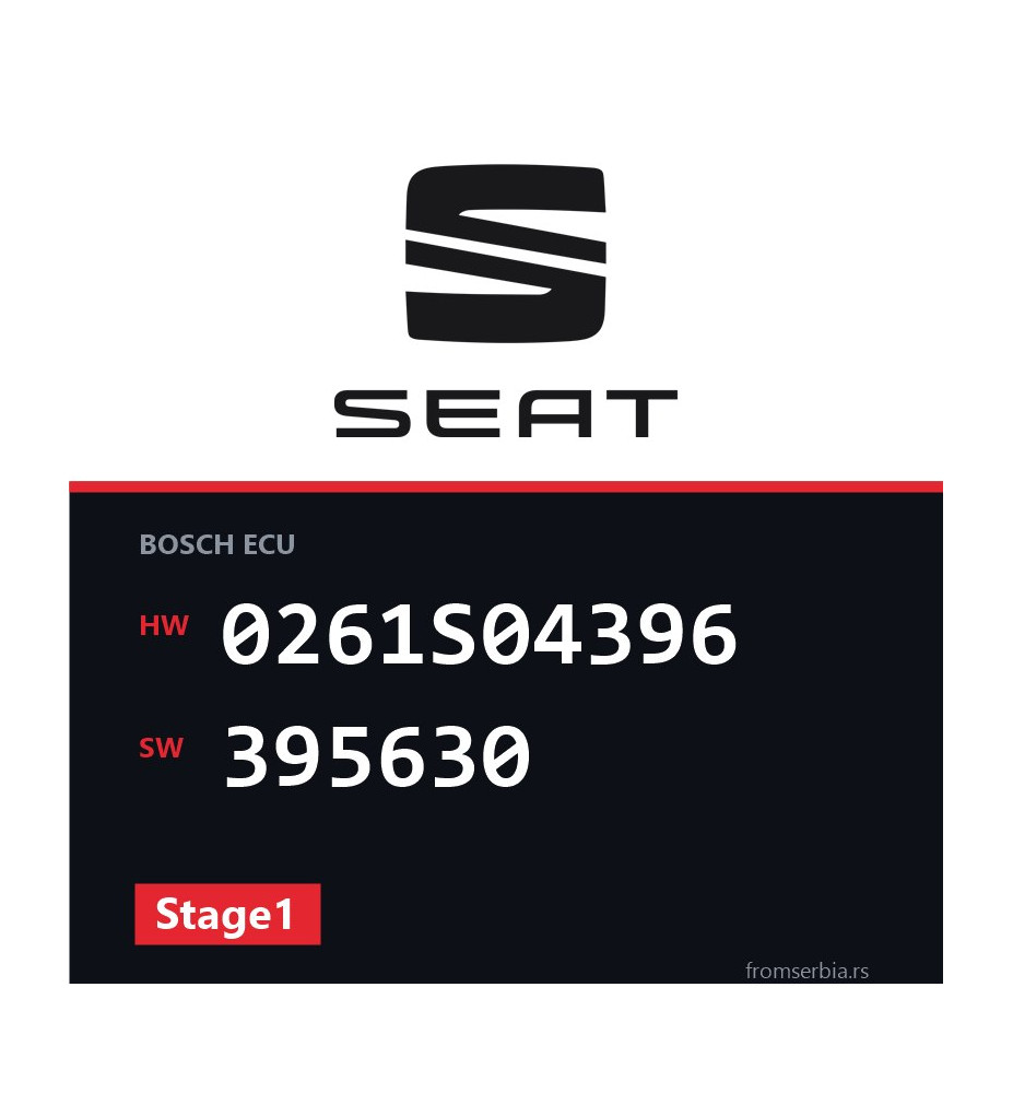 Seat Leon 0261S04396 395630 Stage1 tuning file