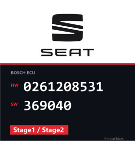 Seat Leon 0261208531 369040 Stage1 / Stage2 tuning file