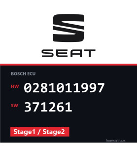 Seat Leon 0281011997 371261 Stage1 / Stage2 tuning file
