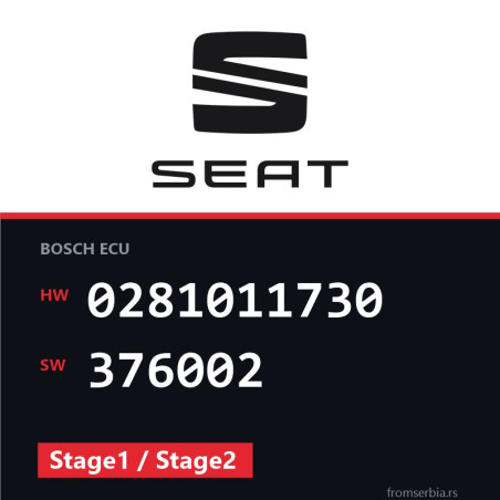 Seat Leon 0281011730 376002 Stage1 / Stage2 tuning file