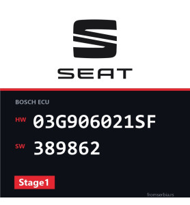 Seat Leon 03G906021SF 389862 Stage1 tuning file