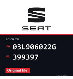 Seat Leon 03L906022G 399397 original ECU file