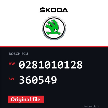 Skoda Octavia 0281010128 360549 original ECU file
