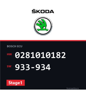 Skoda Octavia 0281010182 933-934 Stage1 tuning file