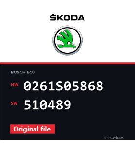 Skoda Octavia 0261S05868 510489 original ECU file