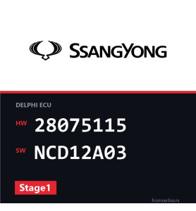 SsangYong Rexton 28075115 NCD12A03 Stage1 tuning file