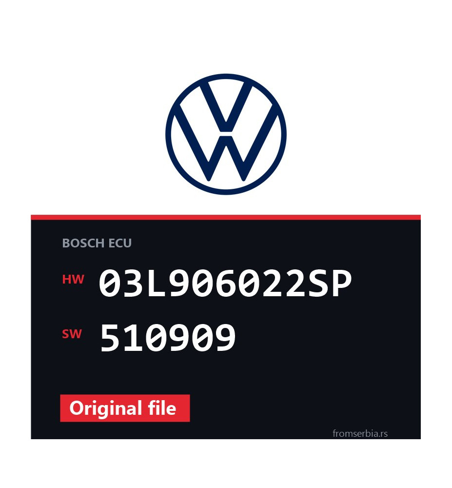 VW Amarok 03L906022SP 510909 original ECU file