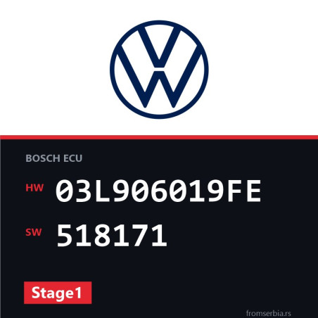 VW Amarok 03L906019FE 518171 Stage1 tuning file