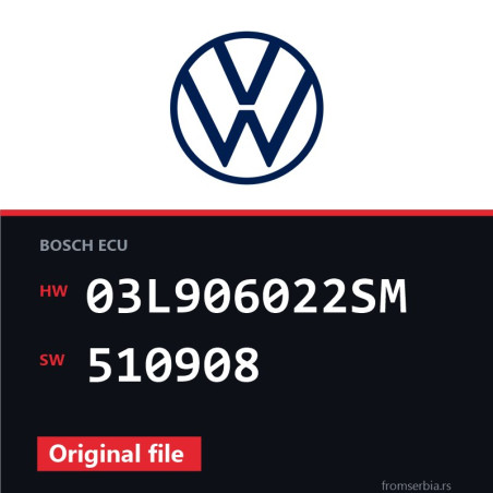 VW Amarok 03L906022SM 510908 Stage1 tuning file