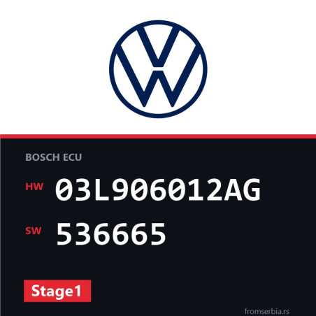 VW Amarok 03L906012AG 536665 Stage1 tuning file