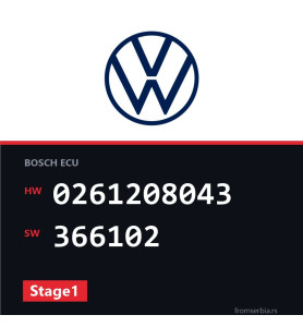 VW Beetle 0261208043 366102 Stage1 tuning file