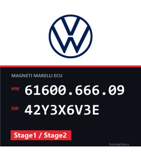 VW Bora 61600.666.09 42Y3X6V3E Stage1 / Stage2 tuning file