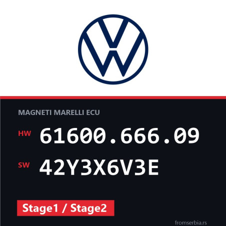 VW Bora 61600.666.09 42Y3X6V3E Stage1 / Stage2 tuning file