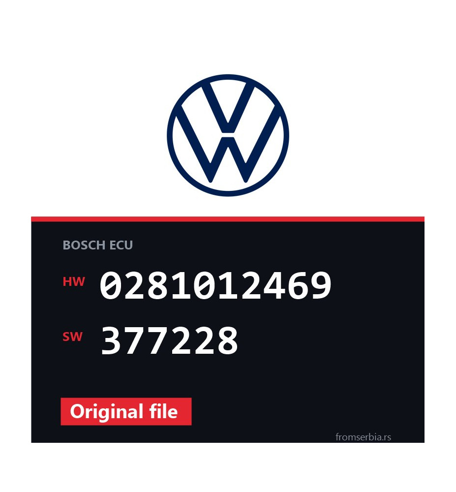VW Caddy 0281012469 377228 original ECU file