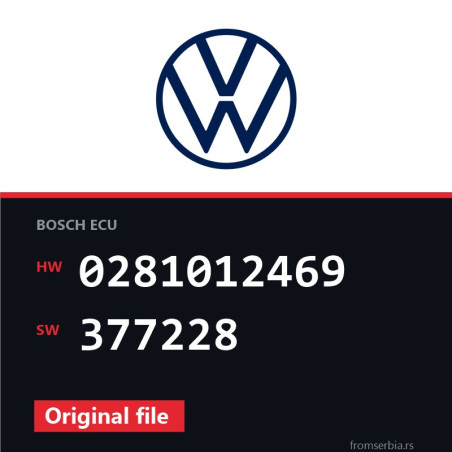 VW Caddy 0281012469 377228 original ECU file