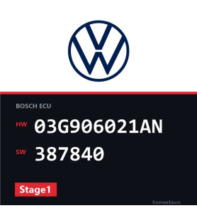 VW Caddy 03G906021AN 387840 Stage1 tuning file