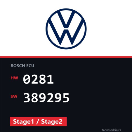 VW Caddy 0281 389295 Stage1 / Stage2 tuning file