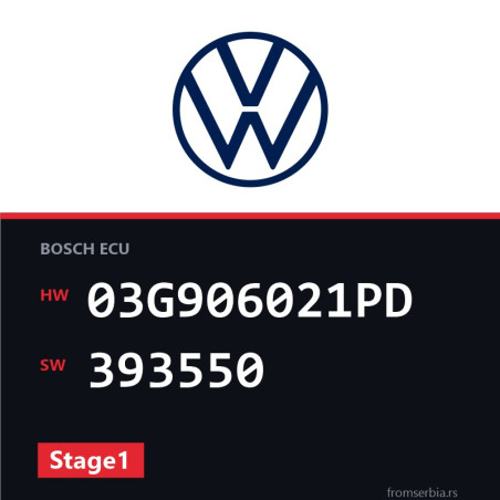 VW Caddy 03G906021PD 393550 Stage1 tuning file