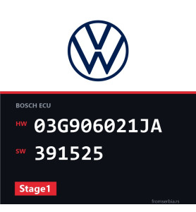 VW Caddy 03G906021JA 391525 Stage1 tuning file