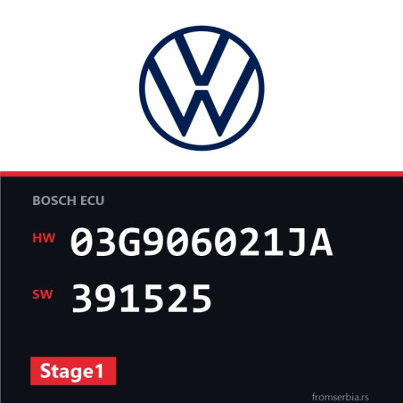VW Caddy 03G906021JA 391525 Stage1 tuning file