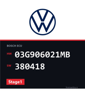 VW Caddy 03G906021MB 380418 Stage1 tuning file