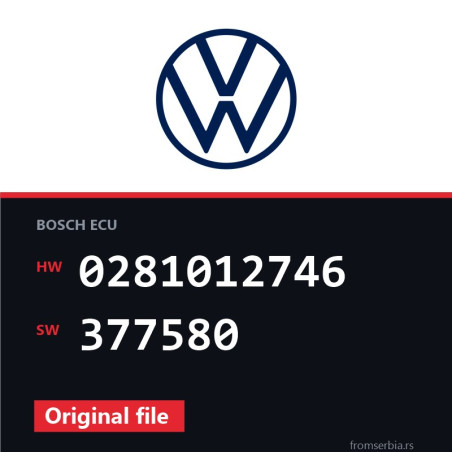 VW Caddy 0281012746 377580 original ECU file