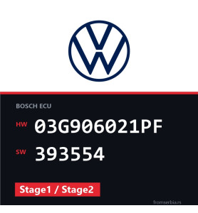 VW Caddy 03G906021PF 393554 Stage1 / Stage2 tuning file