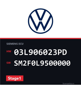 VW Caddy 03L906023PD SM2F0L9500000 Stage1 tuning file