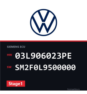 VW Caddy 03L906023PE SM2F0L9500000 Stage1 tuning file