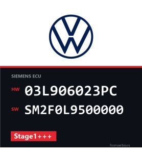 VW Caddy 03L906023PC SM2F0L9500000 Stage1+++ tuning file